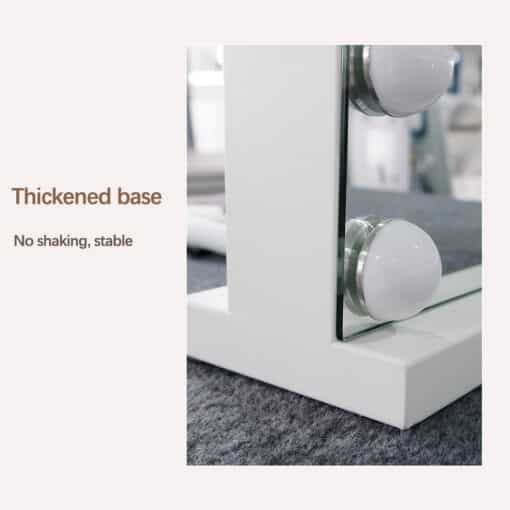 Rectangular Hollywood LED Table Mirror 46 x 58cm Frontlit - Image 2