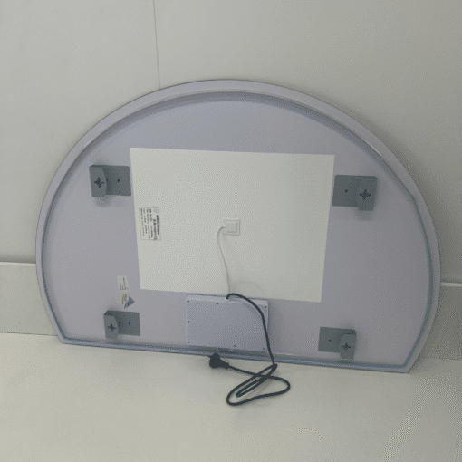 Right Cut Moon LED Mirror 77cm x 110cm Frameless Backlit Wall Mirror - Image 11