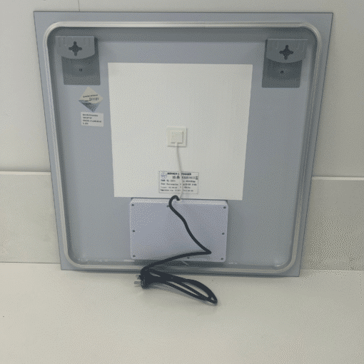 Square Frameless LED Mirror 80 x 80 Backlit Straight Corner - Image 9