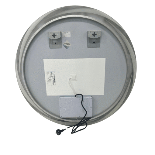 Round LED Bathroom Mirror 80cm Frameless Whirlwind Frosted Defogger Dimmable Vanity Wall Mirror - Image 9