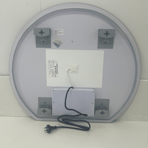 Modern Crescent Moon Wall LED Mirror 63cm x 70cm Backlit Frameless - Image 16