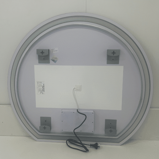 Right Cut Moon Wall Frosted LED Mirror 90cm x 100cm Frameless Frontlit Defogger - Image 14