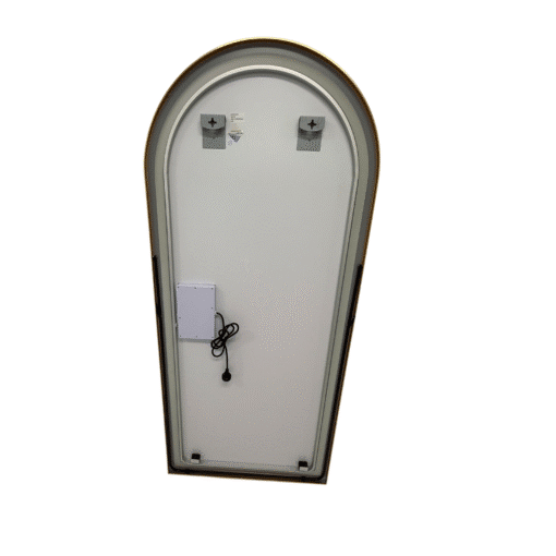 Full Length Arched LED Mirror 180cm x 80cm Freestanding Wall Mounted Gold Frame Dimmable - Image 11
