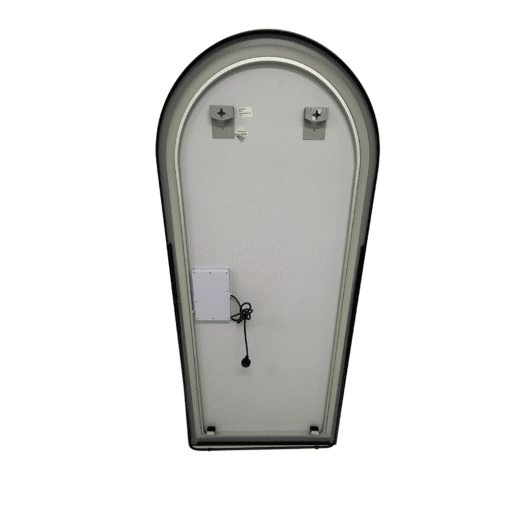 Full Length Arched LED Mirror 180cm x 80cm Freestanding Wall Mounted Black Frame Dimmable - Image 8