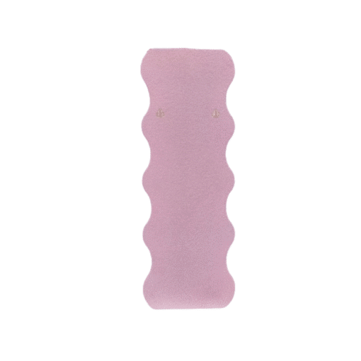 Modern Wavy Teddy Velvet Full Length Mirror 160cm x 60cm Pink Decorative Wall Mirror - Image 3